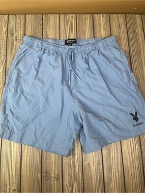 Playboy by Pac Sun Light Blue Shorts Men's XL